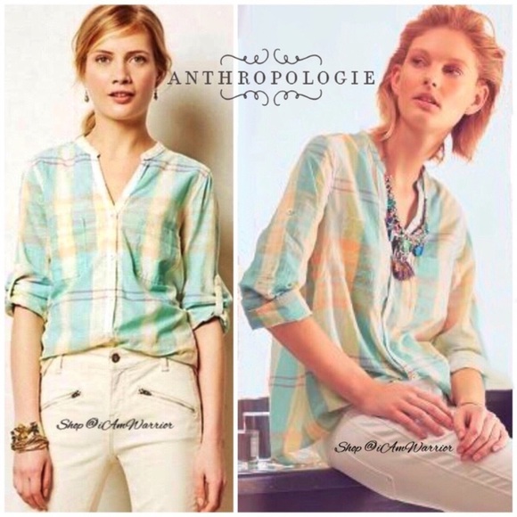 Anthropologie Tops - Anthropologie NWT {Holding Horses} plaid top